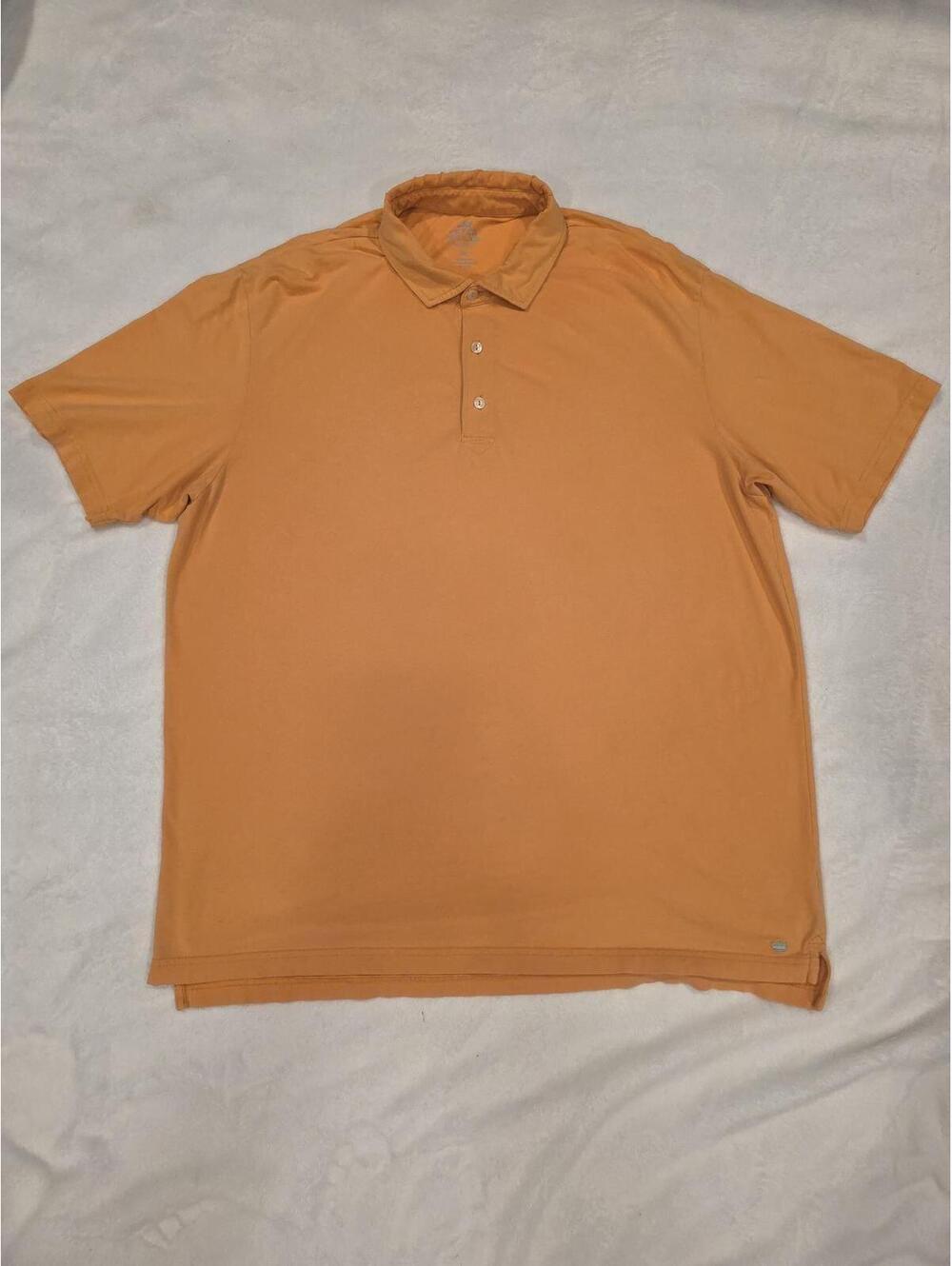 Peter Millar Mens Polo XL Orange Polo Shirt